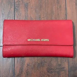 Red Michael Kors Wallet